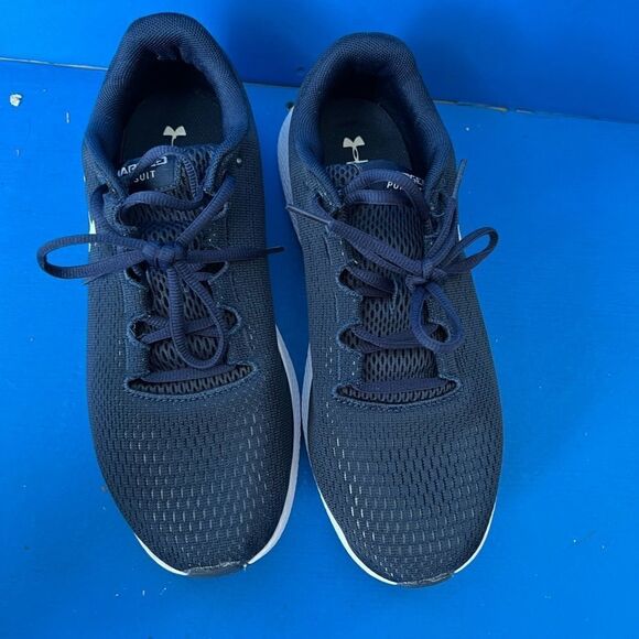 Under Armour Charged Pursuit 2 Training Siz 8.5 Navy Shoes # 3022594-401 - Men's - Picture 3 of 5
